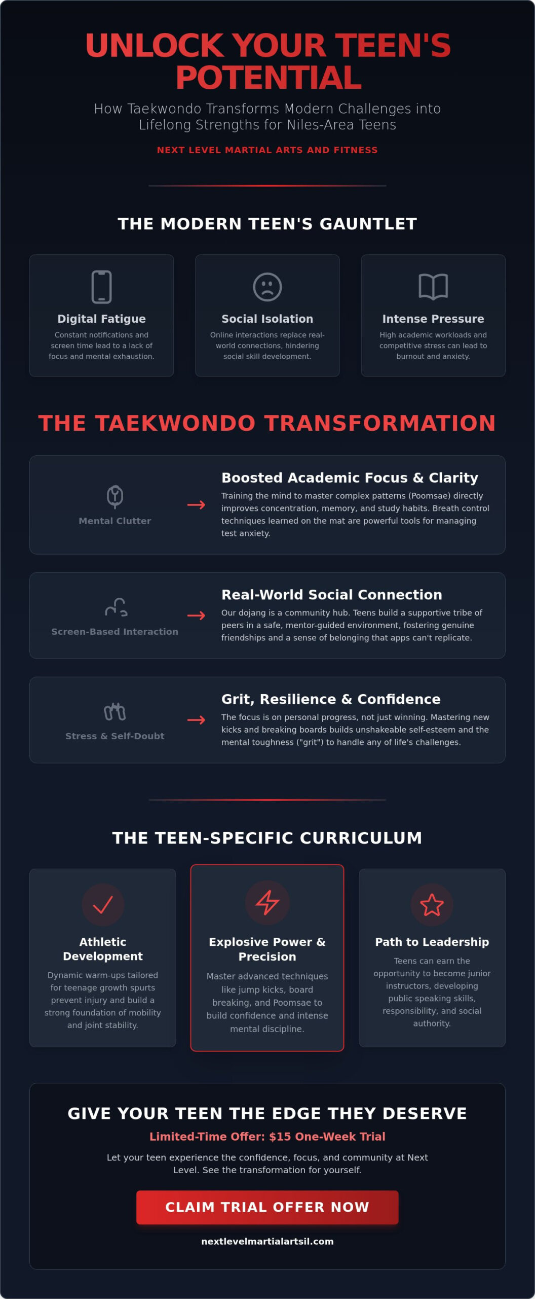 Taekwondo Classes for Teenagers in Niles: The Ultimate 2026 Parent’s Guide